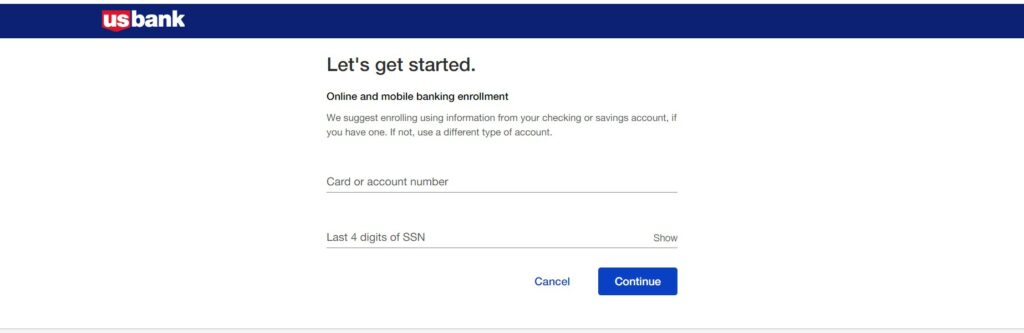 Open a new US Bank Online Banking account